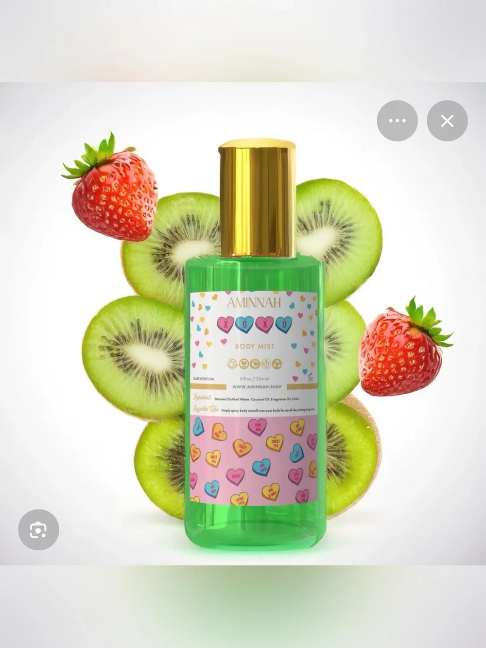 NWT Aminnah XOXO body mist retails $48.00 USD